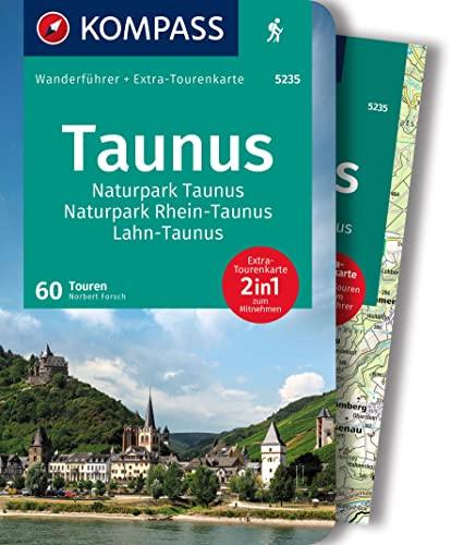 KOMPASS Wanderführer Taunus, Naturpark Taunus, Naturpark Rhein-Taunus, Lahn-Taunus, 60 Touren: mit Extra-Tourenkarte, GPX-Daten zum Download