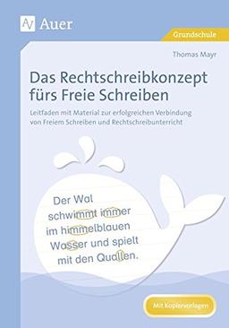 Das Rechtschreibkonzept fürs Freie Schreiben: Leitfaden mit Material zur erfolgreichen Verbindun g von Freiem Schreiben und Rechtschreibunterricht (1. bis 4. Klasse)