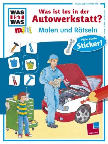 Malen und Rätseln: Was ist los in der Autowerkstatt?