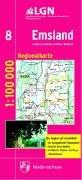 Topographische Sonderkarten Niedersachsen. Sonderblattschnitte auf der Grundlage der amtlichen topographischen Karten, meistens grösseres ... / Regionalkarten 1:100000 (CR) / Emsland (N)