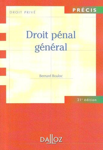 Droit pénal général