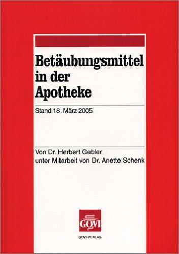 Betäubungsmittel in der Apotheke