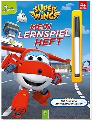 Super Wings - Mein Lernspielheft: Mit Stift und abwischbaren Seiten