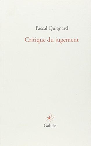 Critique du jugement