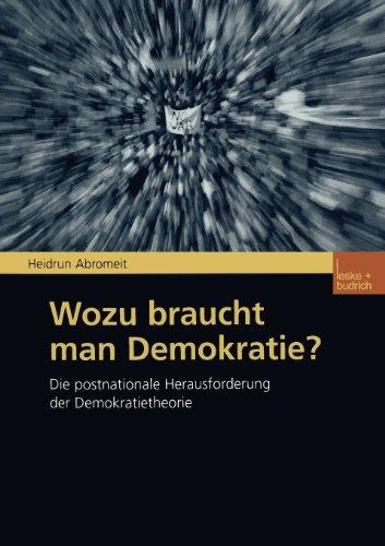 Wozu braucht man Demokratie?: Die postnationale Herausforderung der Demokratietheorie