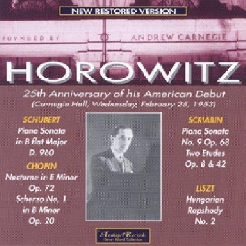 Horowitz - 25th Anniversary Of His American Debut