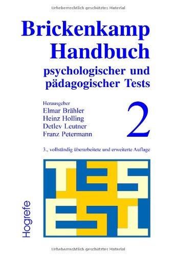 Brickenkamp Handbuch psychologischer und pädagogischer Tests, 2 Bde., Bd.2