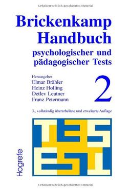 Brickenkamp Handbuch psychologischer und pädagogischer Tests, 2 Bde., Bd.2