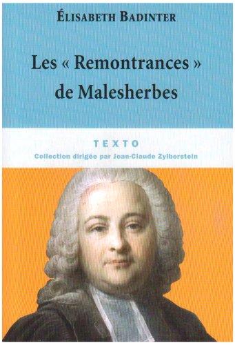 Les Remontrances de Malesherbes : 1771-1775