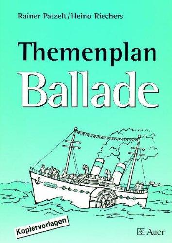 Themenplan Ballade