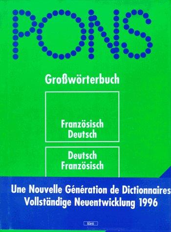 PONS Großwörterbuch, Französisch, mit Daumenregister