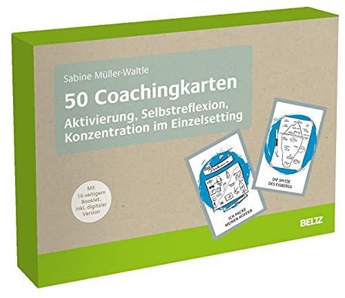 50 Coachingkarten Aktivierung, Selbstreflexion, Konzentration im Einzelsetting: Mit 16-seitigem Booklet. Inklusive digitaler Version