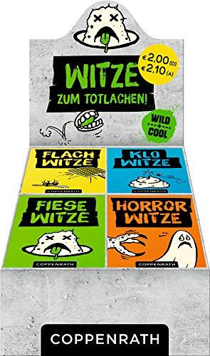 Wild+Cool: Witze zum Totlachen!: 4 x 10 Ex. im Display (Horror-Witze / Klo-Witze / Fiese Witze / Flachwitze)