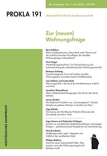 Zur (neuen) Wohnungsfrage (PROKLA, Band 191)