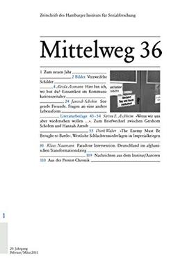 Einsamkeit und Freundschaft im Kommunikationszeitalter. Mittelweg 36, Zeitschrift des Hamburger Instituts für Sozialforschung, Heft 1/2011