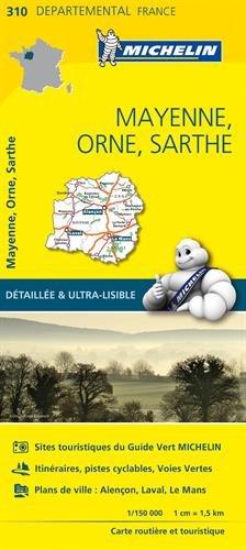 MAYENNE / ORNE / SARTHE 11310 CARTE ' LOCAL ' ( France ) MICHELIN KAART