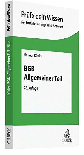 BGB Allgemeiner Teil