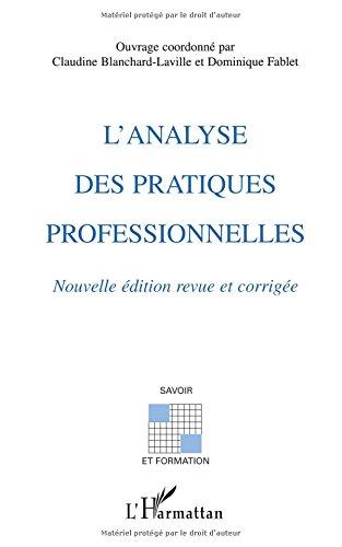 L'analyse des pratiques professionnelles