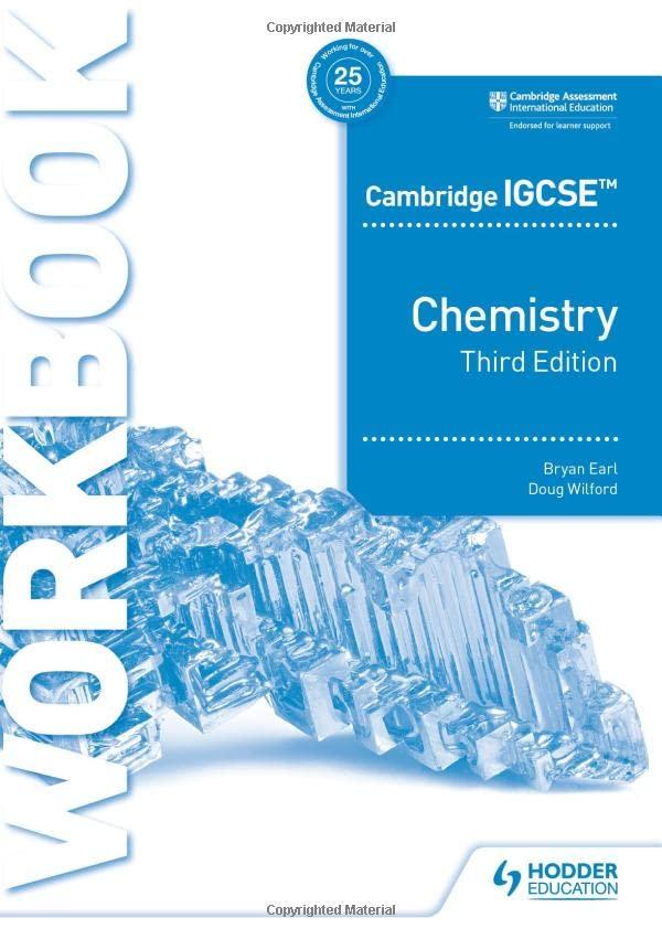 Cambridge IGCSE™ Chemistry Workbook 3rd Edition