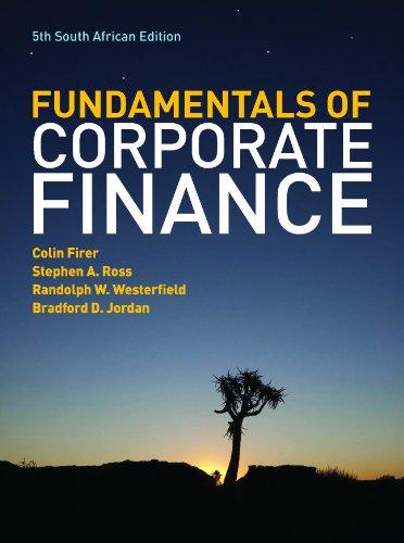 The Fundamentals of Corporate Finance - South African Edition